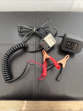 Battery Charger Clip Set with Coiled Cable and Adapter